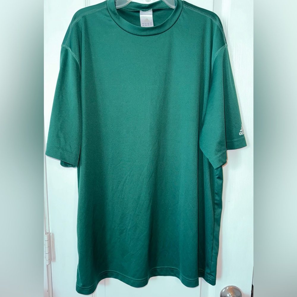 Adidas Green Performance Workout Shirt Size L